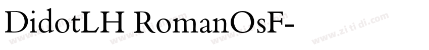 DidotLH RomanOsF字体转换
